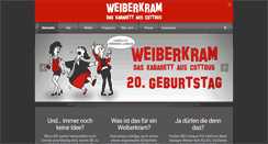 Desktop Screenshot of kabarett-weiberkram.de