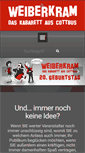 Mobile Screenshot of kabarett-weiberkram.de