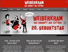Tablet Screenshot of kabarett-weiberkram.de